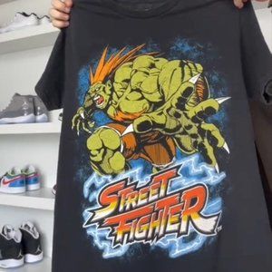 Street Fighter Gaming T-Shirt, Video Game Retro design (New/Remake)